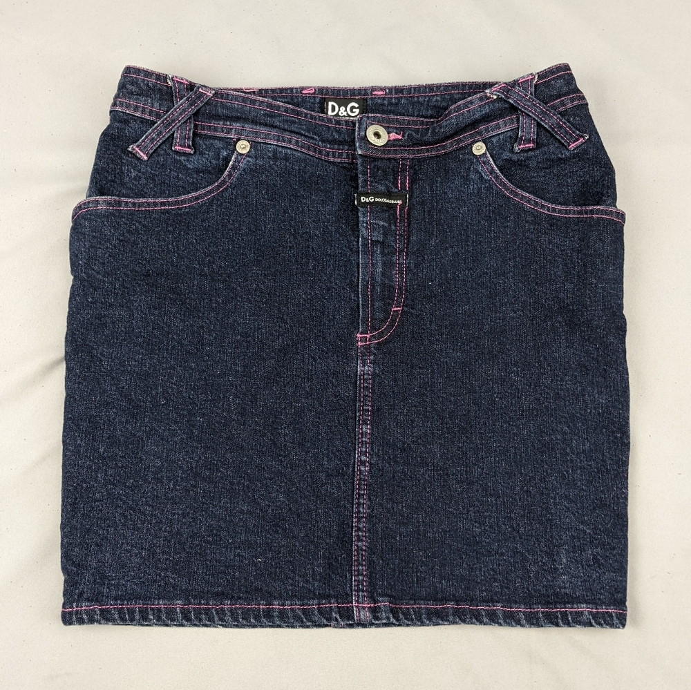 Dolce & Gabbana Y2K denim mini skirt